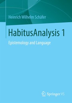 HabitusAnalysis 1 (eBook, PDF) - Schäfer, Heinrich Wilhelm