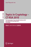 Topics in Cryptology - CT-RSA 2010 (eBook, PDF)