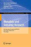 Metadata and Semantic Research (eBook, PDF)