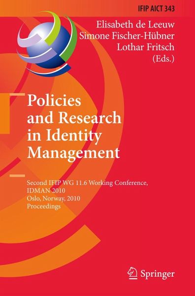 Policies and Research in Identity Management (eBook, PDF)