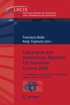 Lagrangian and Hamiltonian Methods For Nonlinear Control 2006 (eBook, PDF)