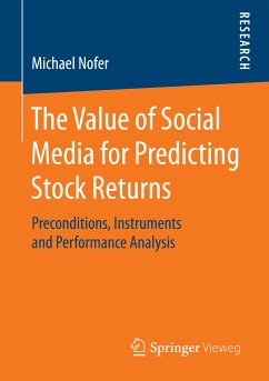 The Value of Social Media for Predicting Stock Returns (eBook, PDF) - Nofer, Michael