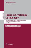 Topics in Cryptology - CT-RSA 2007 (eBook, PDF)
