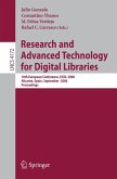 Research and Advanced Technology for Digital Libraries (eBook, PDF)
