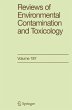 Reviews of Environmental Contamination... - Bild 1