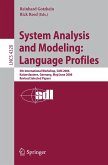 System Analysis and Modeling: Language Profiles (eBook, PDF)