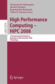 High Performance Computing - HiPC 2008 (eBook, PDF)