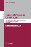 Topics in Cryptology - CT-RSA 2009 (eBook, PDF)