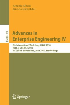 Advances in Enterprise Engineering IV (eBook, PDF)
