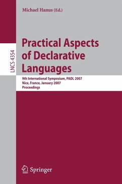 Practical Aspects of Declarative Languages (eBook, PDF)