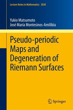 Pseudo-periodic Maps and Degeneration of Riemann Surfaces (eBook, PDF) - Matsumoto, Yukio; Montesinos-Amilibia, José María