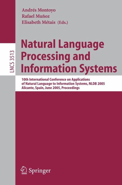 Natural Language Processing and Information Systems (eBook, PDF) Natural Language Processing and Information Systems (eBook, PDF)