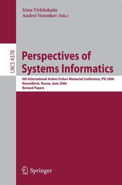 Perspectives of Systems Informatics (eBook, PDF)