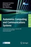 Autonomic Computing and Communications Systems (eBook, PDF)
