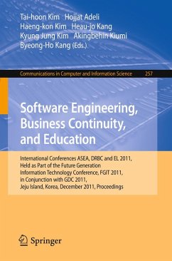 Cover Software Engineering, Business Continuity, and Education (eBook, PDF)