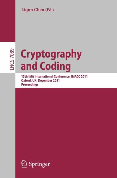 Cryptography and Coding (eBook, PDF) Cryptography and Coding (eBook, PDF)