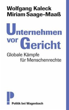 Unternehmen vor Gericht - Kaleck, Wolfgang;Saage-Maaß, Miriam