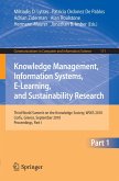 Knowledge Management, Information Systems, E-Learning, and Sustainability Research (eBook, PDF)