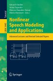 Nonlinear Speech Modeling and Applications (eBook, PDF)