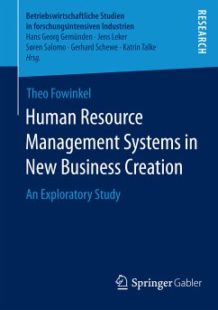 Human Resource Management Systems in New Business Creation (eBook, PDF) - Fowinkel, Theo