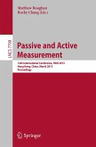 Passive and Active Measurement (eBook, PDF)