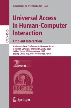 Universal Access in Human-Computer Interaction. Ambient Interaction (eBook, PDF)