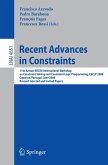Recent Advances in Constraints (eBook, PDF)