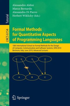 Cover Formal Methods for Quantitative Aspects of Programming Languages (eBook, PDF)