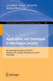 Applications and Techniques in Information Security (eBook, PDF)