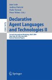 Declarative Agent Languages and Technologies II (eBook, PDF)