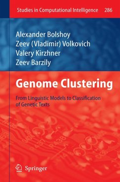 Genome Clustering (eBook, PDF) - Bolshoy, Alexander; Volkovich, Zeev; Kirzhner, Valery; Barzily, Zeev