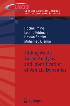 Sliding Mode Based Analysis and Identification of Vehicle Dynamics (eBook, PDF) - Imine, Hocine; Fridman, Leonid; Shraim, Hassan; Djemai, Mohamed