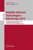 Reliable Software Technologies - Ada-Europe 2014 (eBook, PDF)