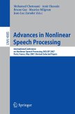 Advances in Nonlinear Speech Processing (eBook, PDF)