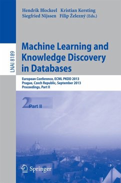 Cover Machine Learning and Knowledge Discovery in Databases (eBook, PDF)