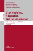 User Modeling, Adaption, and Personalization (eBook, PDF)