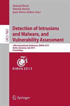 Detection of Intrusions and Malware, and Vulnerability Assessment (eBook, PDF)