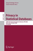 Privacy in Statistical Databases (eBook, PDF)