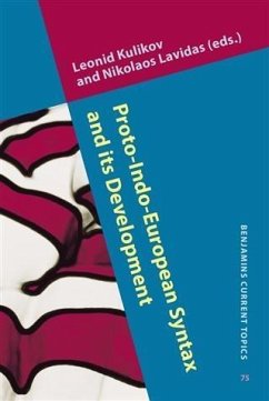 Proto-Indo-European Syntax and its Development (eBook, PDF)