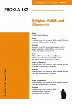 Cover Religion, Politik und Ökonomie / Prokla Bd.182