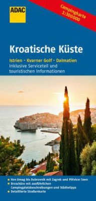 Cover ADAC Karte Campingkarte Kroatische Küste
