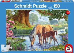 Pferde am Bach (Kinderpuzzle)