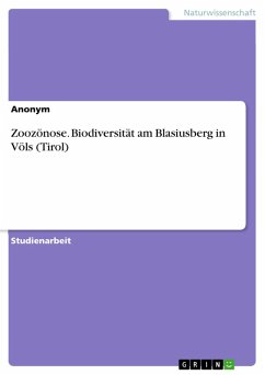 Zoozönose. Biodiversität am Blasiusberg in Völs (Tirol) (eBook, PDF)