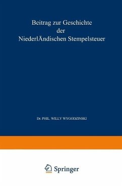 Cover Beitrag zur Geschichte der Niederländischen Stempelsteuer Fünftes Kapitel (eBook, PDF)