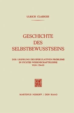 Geschichte des Selbstbewusstseins (eBook, PDF) - Claesges, Ulrich