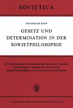 Gesetz und Determination in der Sowjetphilosophie (eBook, PDF) - Rapp, F.