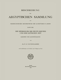 Beschreibung der Aegyptischen Sammlung des Niederländischen Reichsmuseums der Altertümer in Leiden (eBook, PDF) - Wijngaarden, W. D. Van