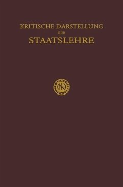 Kritische Darstellung der Staatslehre (eBook, PDF) - Krabbe, H.