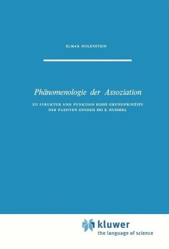 Phänomenologie der Assoziation (eBook, PDF) - Holenstein, E.