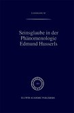 Seinsglaube in der Phänomenologie Edmund Husserls (eBook, PDF)